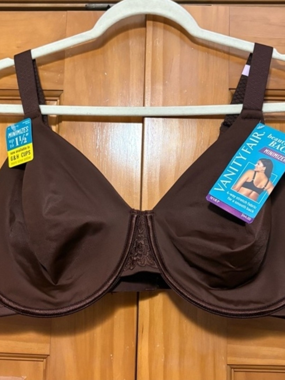 Vanity Fair Brown Full Coverage Minimizer Bra